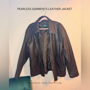 Vintage Men's Dark Brown Leather Jacket